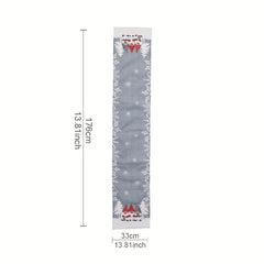 Christmas Table Runner Gnome Pattern Holiday Decor