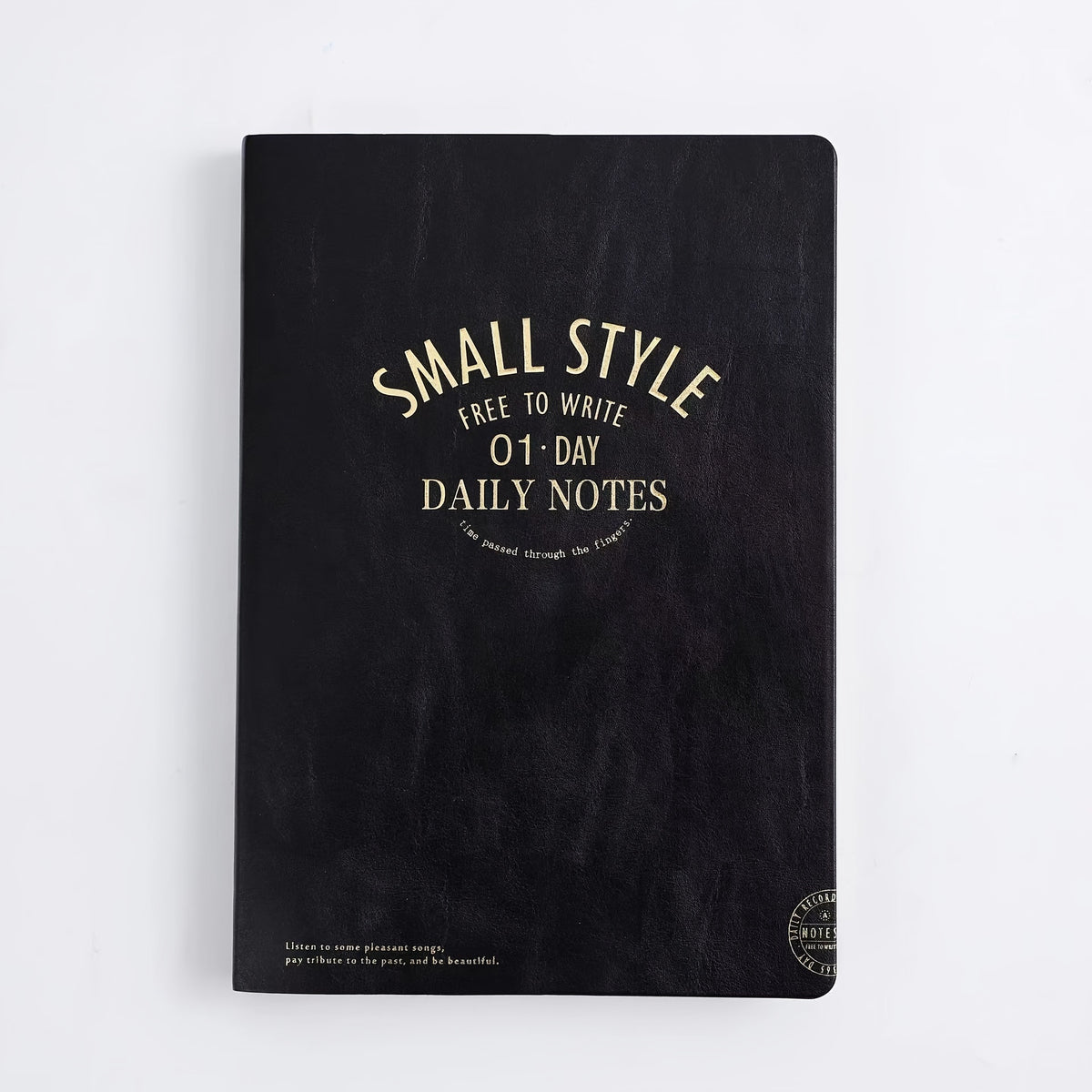 A5 Leather Notebook High Quality Touch of Real Leather Beige Paper 96 Thick