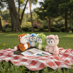 Cute Husky Plush Toy Soft Dog Gift for Kids
