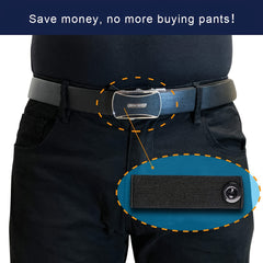Elastic Waist Extension Belt for Jeans & Pants Adjustable Button Extenders
