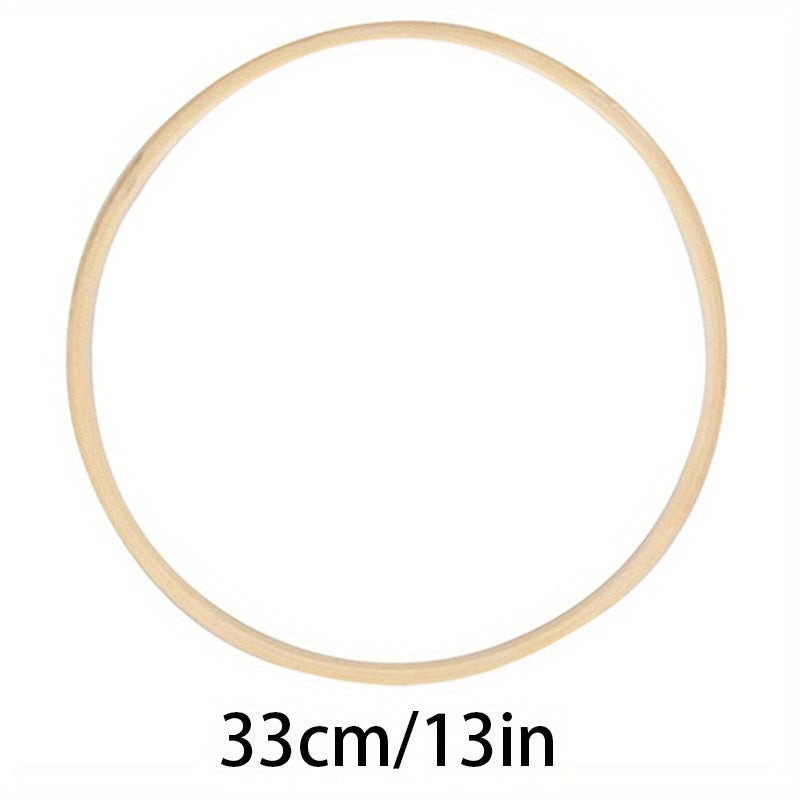 Dream Catcher Bamboo Circle Wall Art Flower Light Cross Stitch Shed Tool