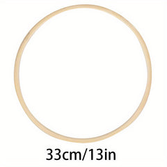 Dream Catcher Bamboo Circle Wall Art Flower Light Cross Stitch Shed Tool