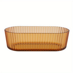 Small Fresh Striped Glass Fruit Bowl Snack Plate Marine Storage Bowl