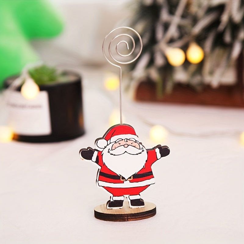 Christmas Wooden Small Ornaments Desktop Decorations Delicate Mini Decor