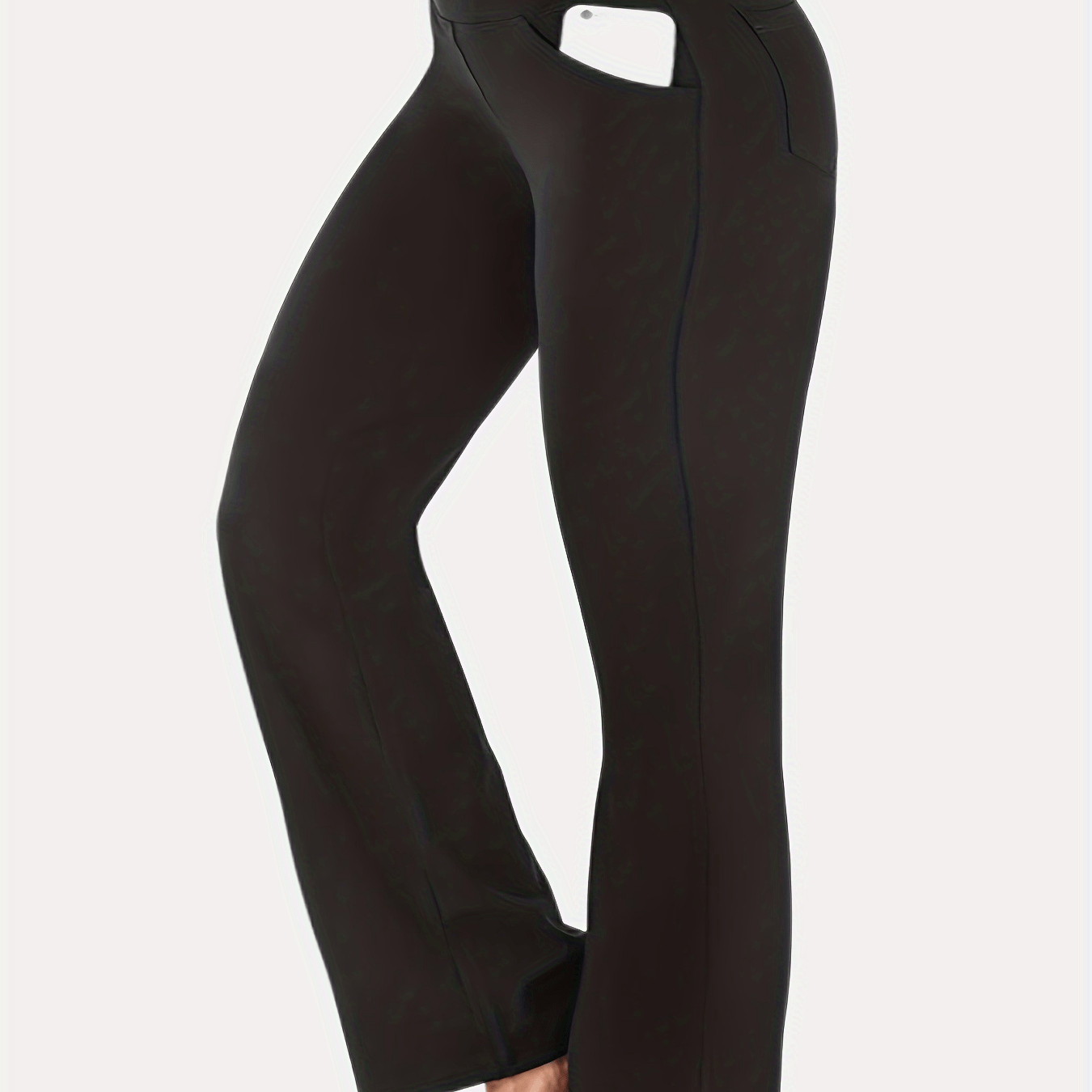  High Rise Stretch Yoga Pants Women's Solid Waist Band