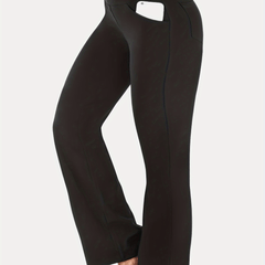  High Rise Stretch Yoga Pants Women's Solid Waist Band