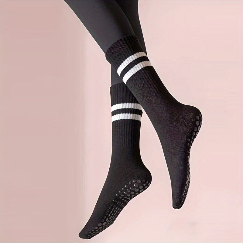 Non Slip Yoga Socks Medium Tube Indoor Dance Socks