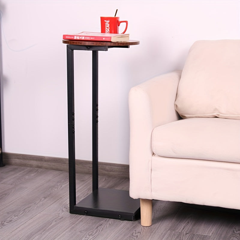 C Shaped End Side Table For Couch And Bed Small Spaces