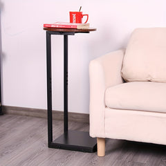 C Shaped End Side Table For Couch And Bed Small Spaces