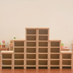 1:12 Doll House Mini Furniture Wooden Standing Cabinet Storage