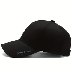 Men's Baseball Cap with Leather Labels