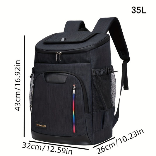 35L Insulated Cooler Backpack Leakproof Thermal Picnic Bag
