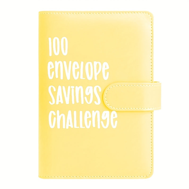 A5 Savings Booklet Notebook Light Yellow Storage Album