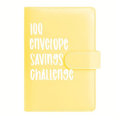 A5 Savings Booklet Notebook Light Yellow Storage Album