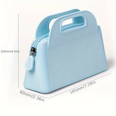Silicone Makeup Bag Waterproof Toiletry Pouch Zipper Cosmetic Bag