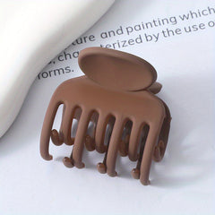 Matte Hair Claw Clip Solid Hair Claw Ponytail Holder