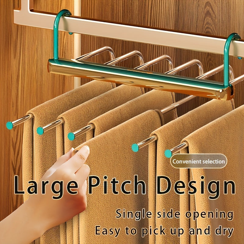 1pc Folding Pants Hangers Anti Slip Magic Storage Hanger For Ties Camisoles