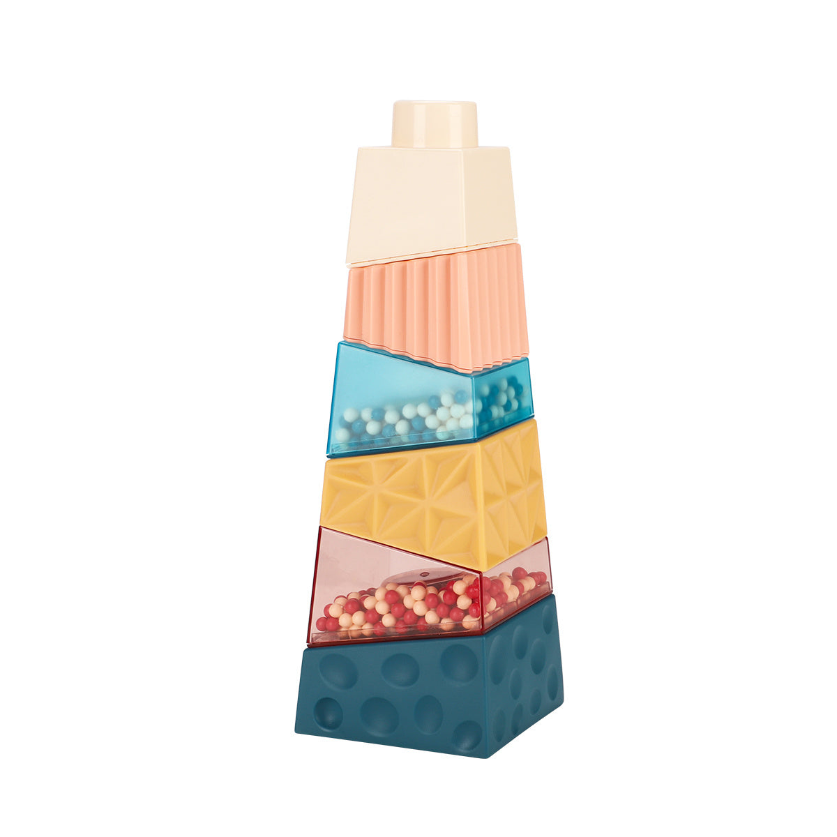 Montessori Baby Sucker Cup Toy Building Block for 1-3 Years Old