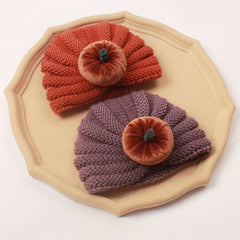 Kids' Pumpkin Head Knit Beanie Hat for Winter