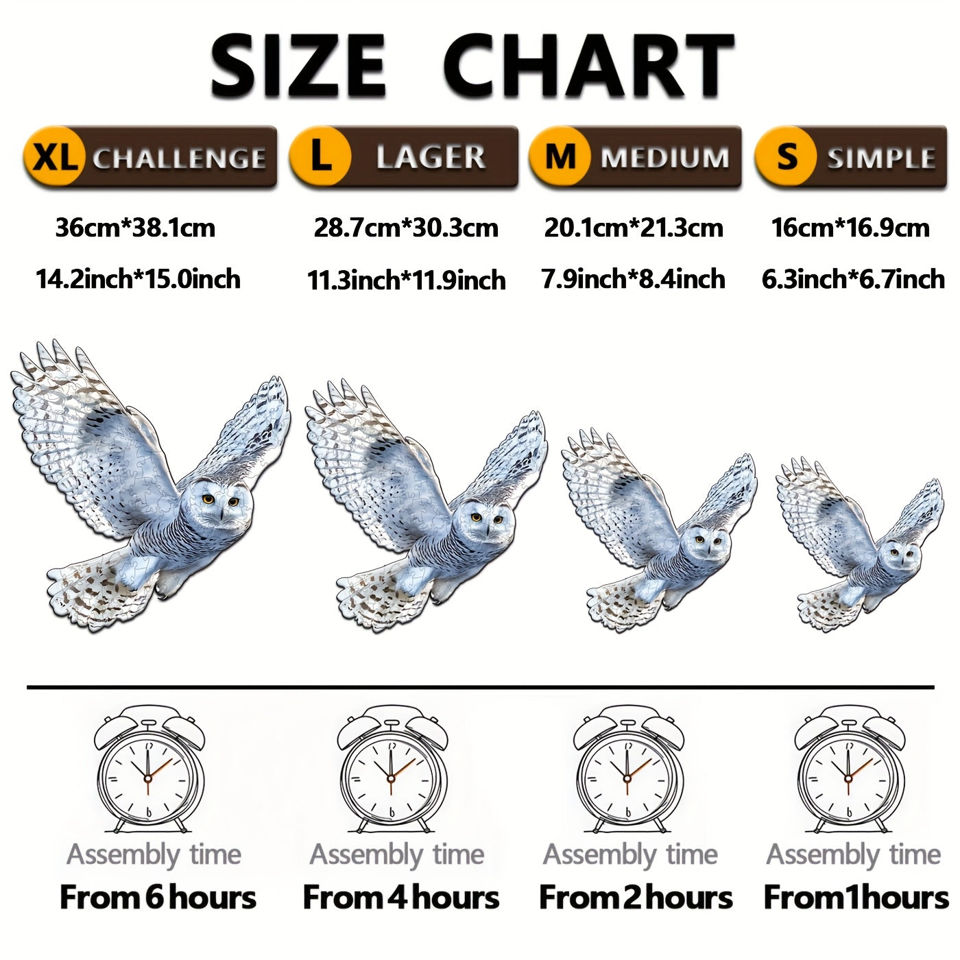 Whimsy Wooden Owl Puzzle Colorful Parrot Art Brain Teaser Focus Enhancer