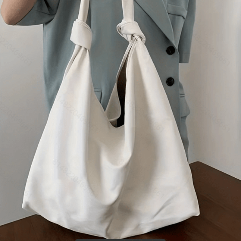 Minimalist Canvas Underarm Bag Large Capacity Women's Shoulder Purse