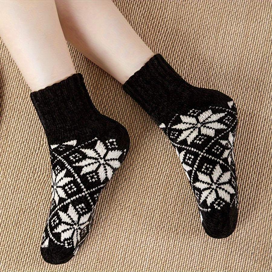 Geometric Print Mid Tube Socks Women's Stockings