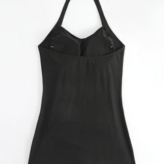  Modest Swimsuit Women's V Neck One Piece Bathing Suit