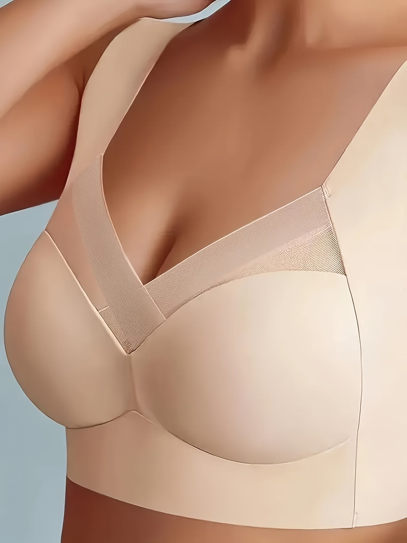 High Elasticity Women's Sports Bra Wire-Free Padded Mesh Insert