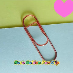 4pcs Metal Pen Clips Bookmark for Notebooks Paper Clip Stationery Tool