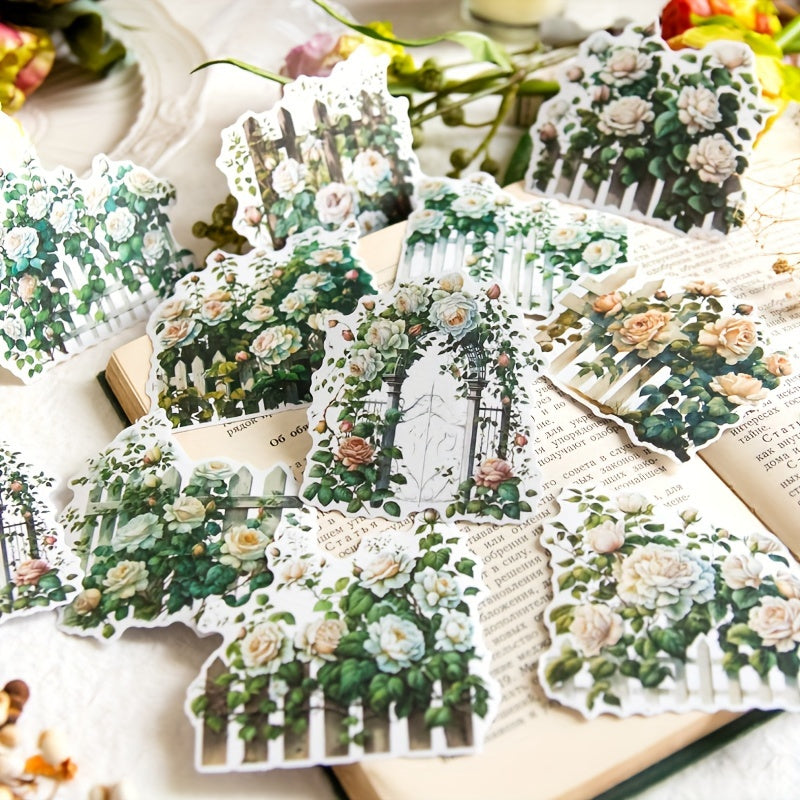 30pcs Washi Paper Sticker Pack Garden Small Note Series Plant Decorative Sticker