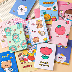 5 Pcs Cartoon Plan Notebook For Elementary School, Small Gift, Birthday Gift