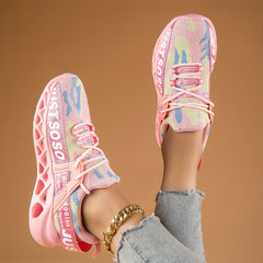Women's Camo Blade Running Shoes Breathable Mesh Sneakers