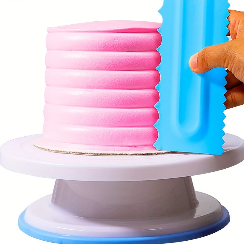 9pcs Cake Scrapers Plastic Cake Smoothers Baking Tools Kitchen Gadgets