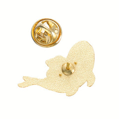 Whale & Girl Brooch Pins Enamel Metal Badges Lapel Pin Brooches