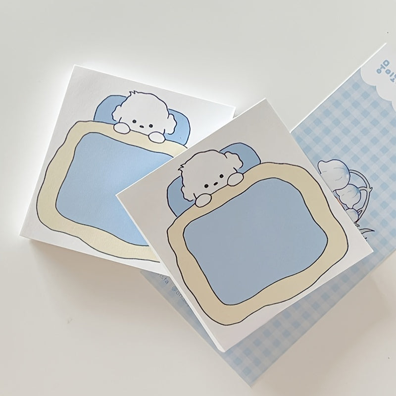 Cartoon Dog Note Pad 50 Sheets Tear off Non adhesive Note Paper
