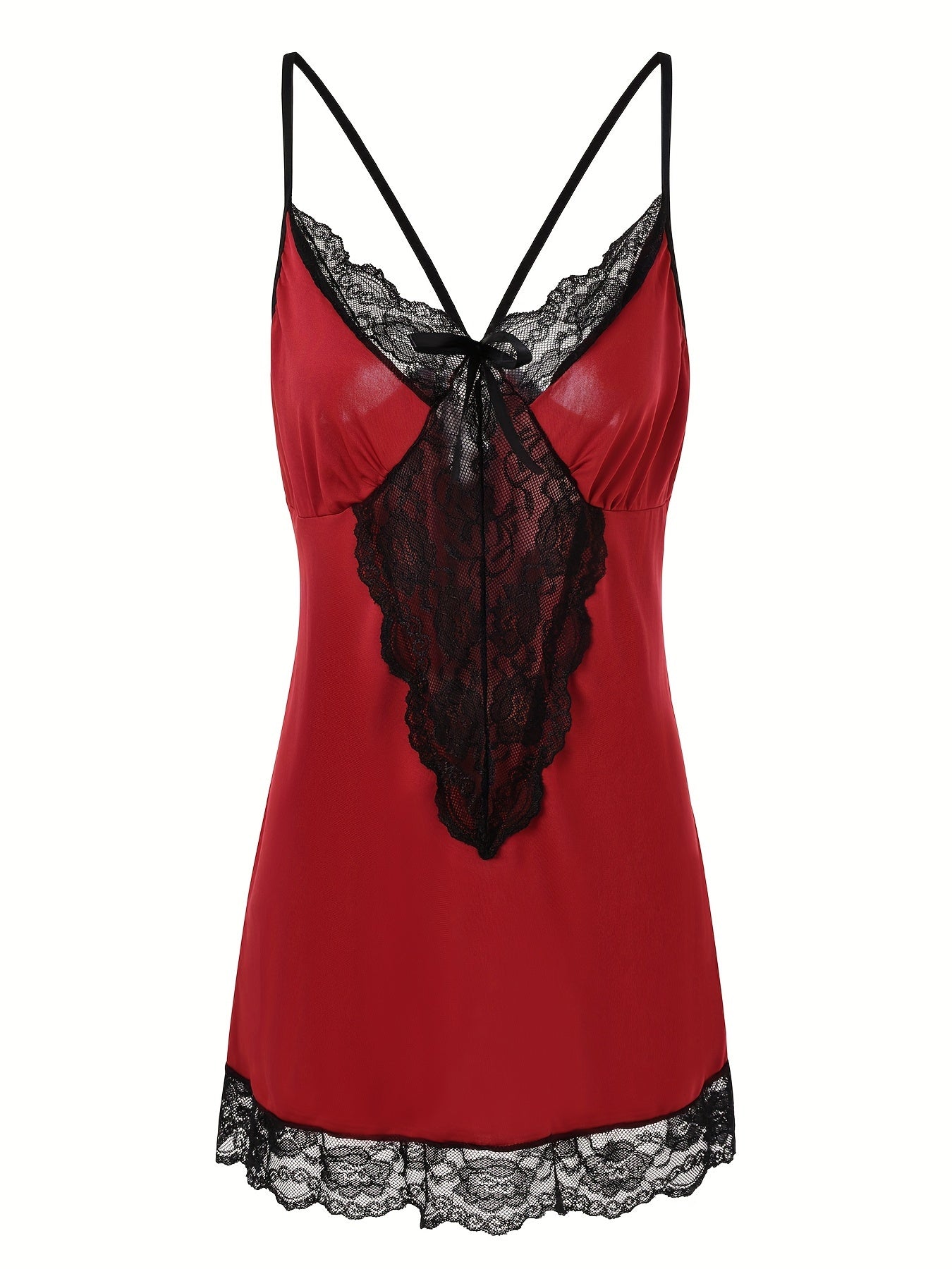 3 Pack Sexy Nightdress Set - Lace Racer Back Cami