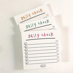 50-Sheet English List Striped Notepad