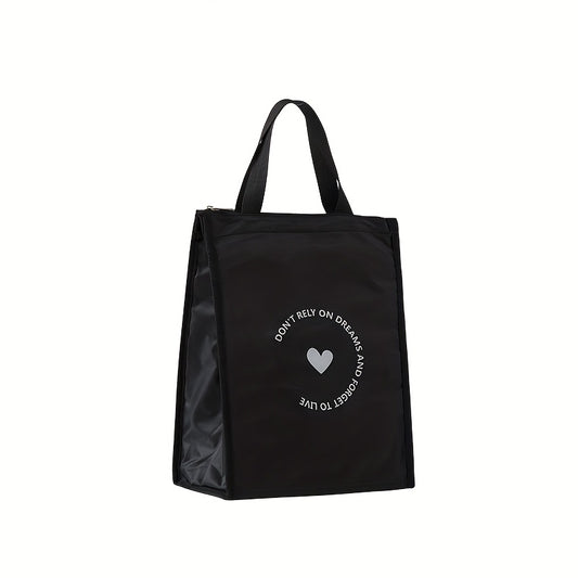 Fashionable Handbag Lunch Bag with Ice Pack Insulation