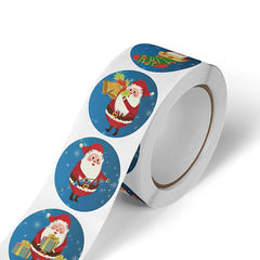 500 Merry Christmas Stickers Roll - Self adhesive Label Gift Seal Sticker