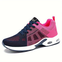 Ombre Air Cushion Shock Absorption Shoes Lightweight Mesh Breathable Sneakers