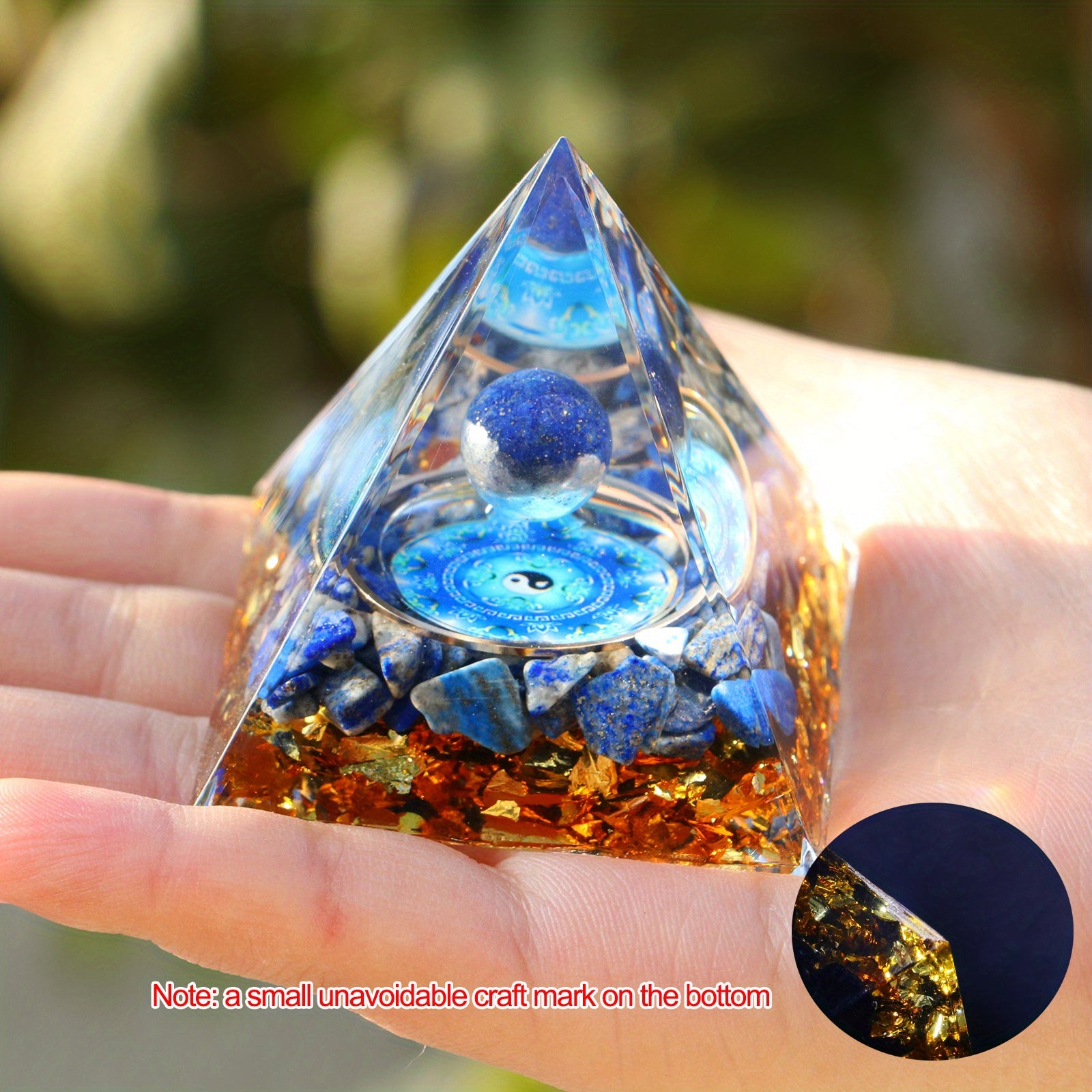 Amethyst Natural Crystals Orgone Pyramid Healing Reiki Chakra Energy Meditation