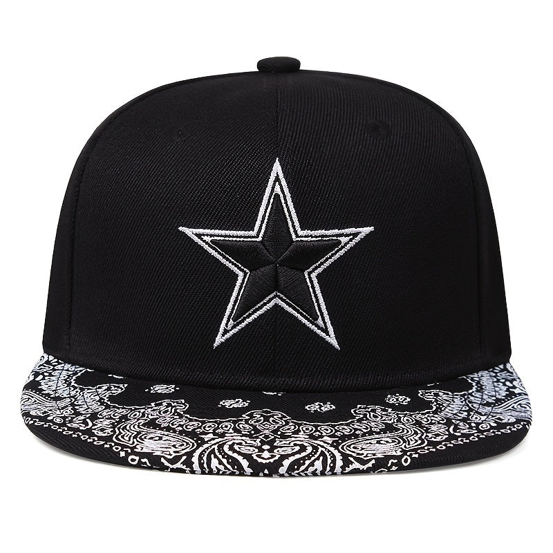 Five pointed Star Baseball Cap Hip Hop Outdoor Sun Hat