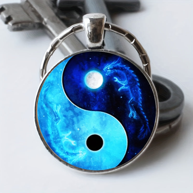 Retro Tai Chi Keychain For Boys Bag Wallet Accessories
