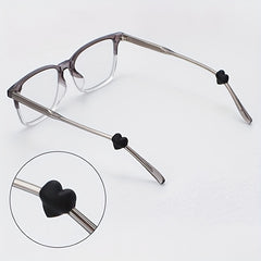 5 Pairs Heart Glasses Ear Grip Silicone Anti Slip Temple Tips