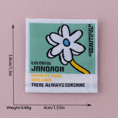 3PCS Colorful Flower Patches For Girls - Sew/Iron Functional Patch