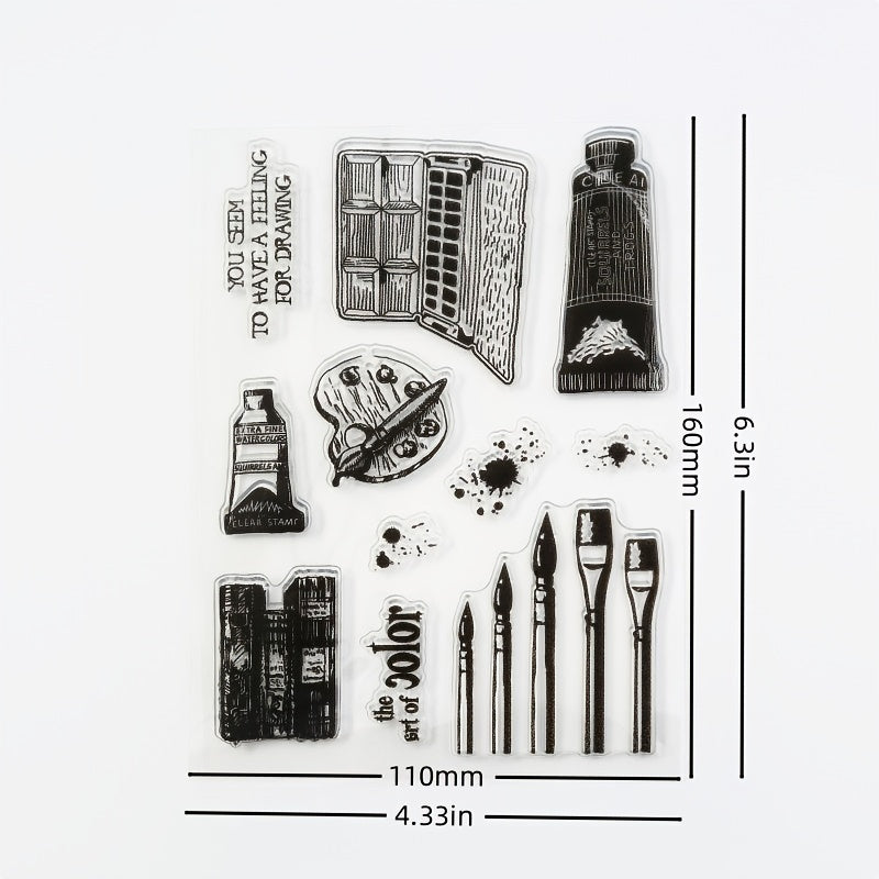 Cartoon Stamp Art Tools for Cards Journals Scrapbooks