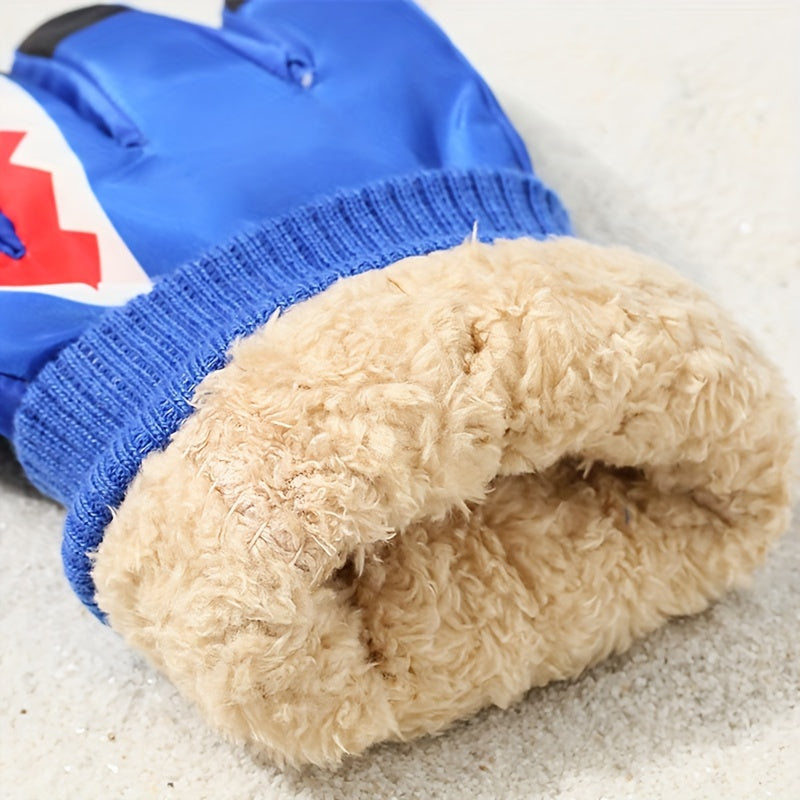 Kids Skiing & Snowboarding Gloves - Waterproof & Warm Winter Gloves