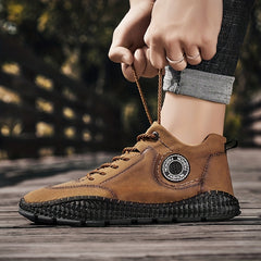 Men's Vintage Casual Lace-Up Sneakers