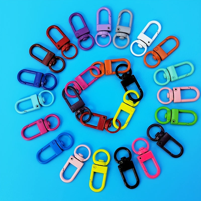 Colorful Metal Keychain Spray Paint U Shape Door Buckle Hook Bag Pendant