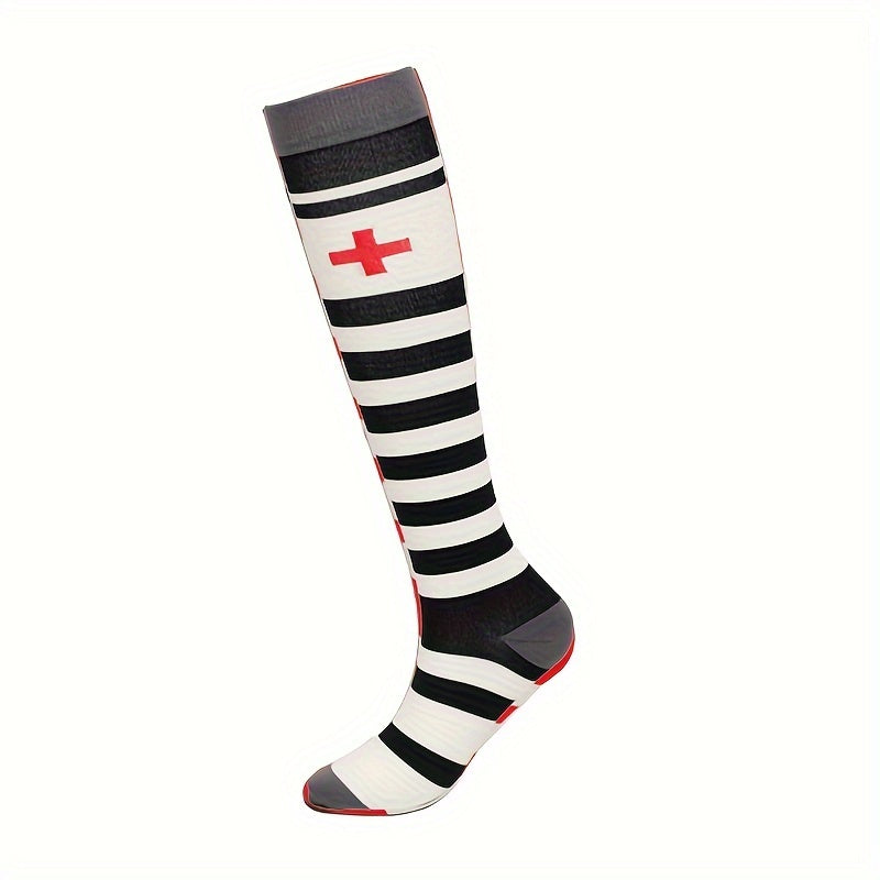 7 Pairs Men's Compression Sport Socks Nylon Blend